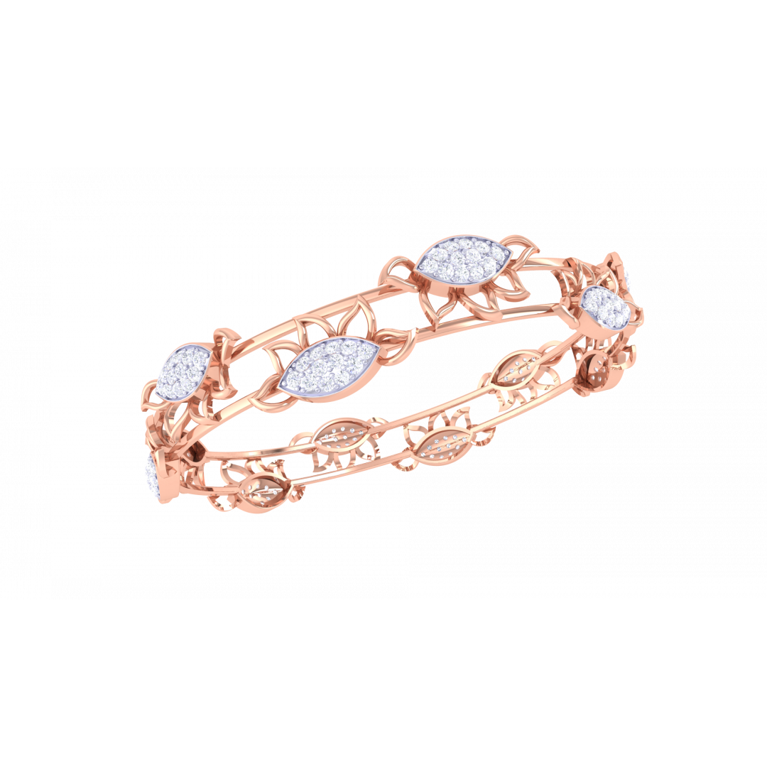 Janine Rose Gold Bangles 