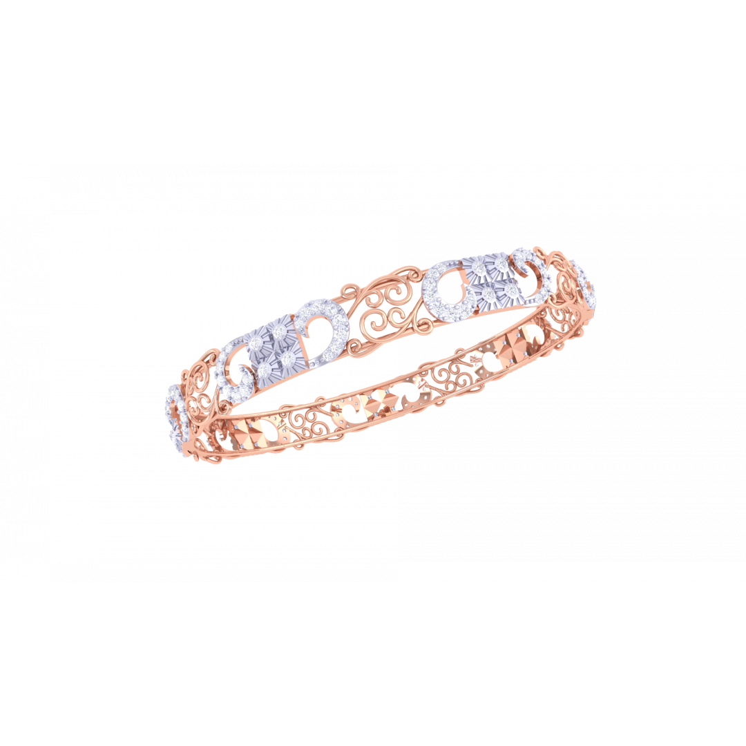 Leona Rose Gold Bangles 