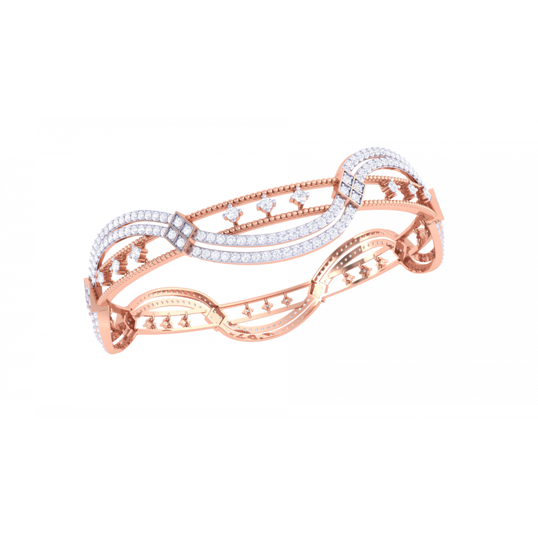 Barbara Rose Gold Bangles 