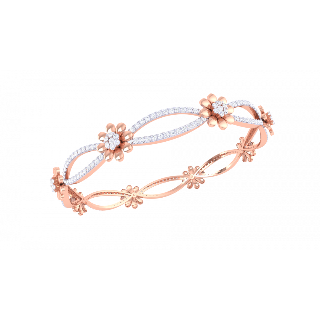 Jennifer Rose Gold Bangles 