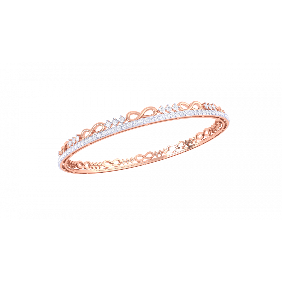 Alisa Rose Gold Bangles 