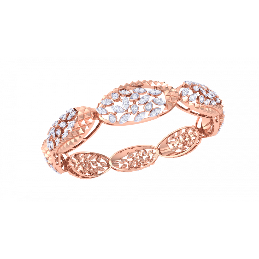 Lisa Rose Gold Bangles 