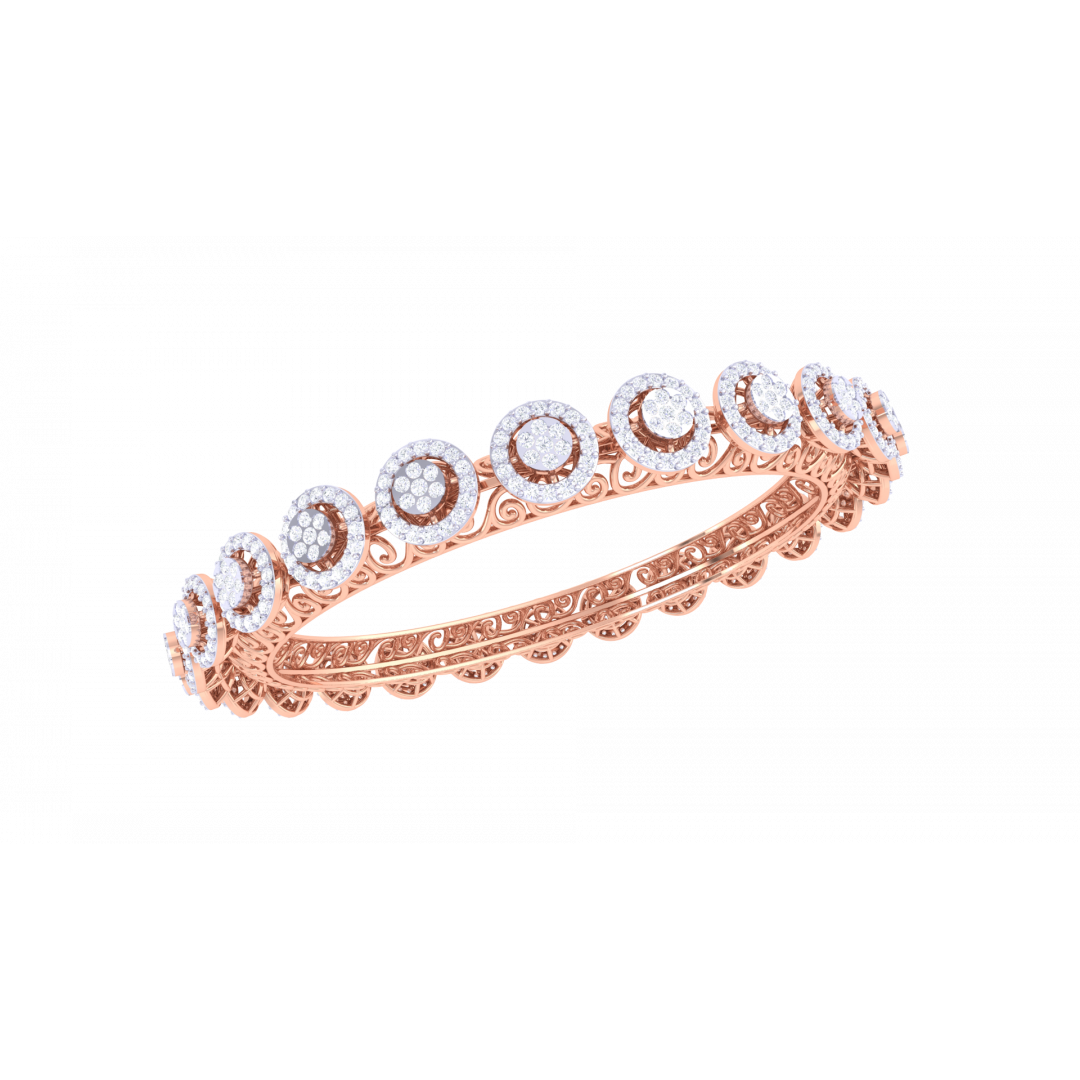 Desiree Rose Gold Bangles 