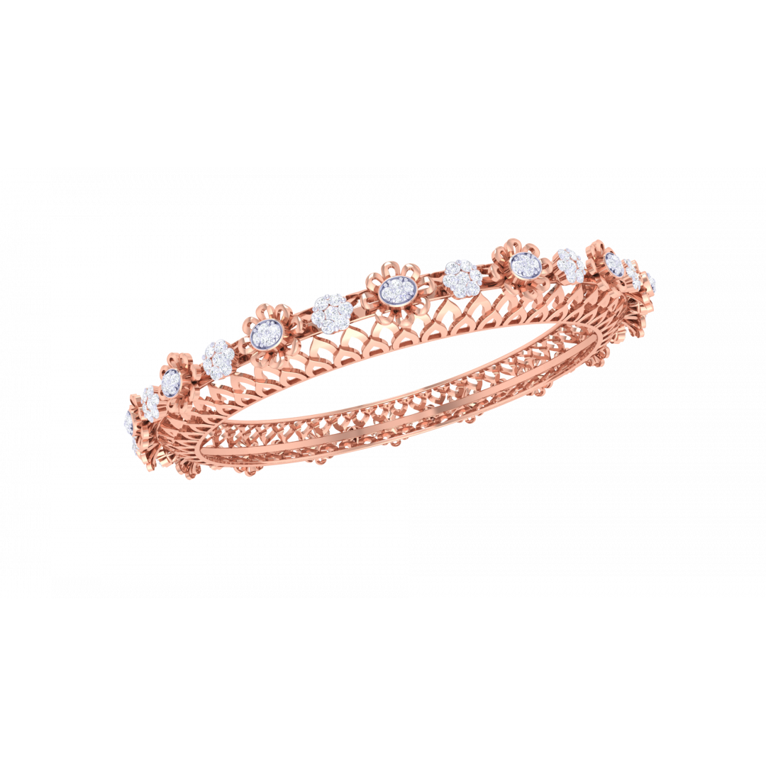 Lucille Rose Gold Bangles 