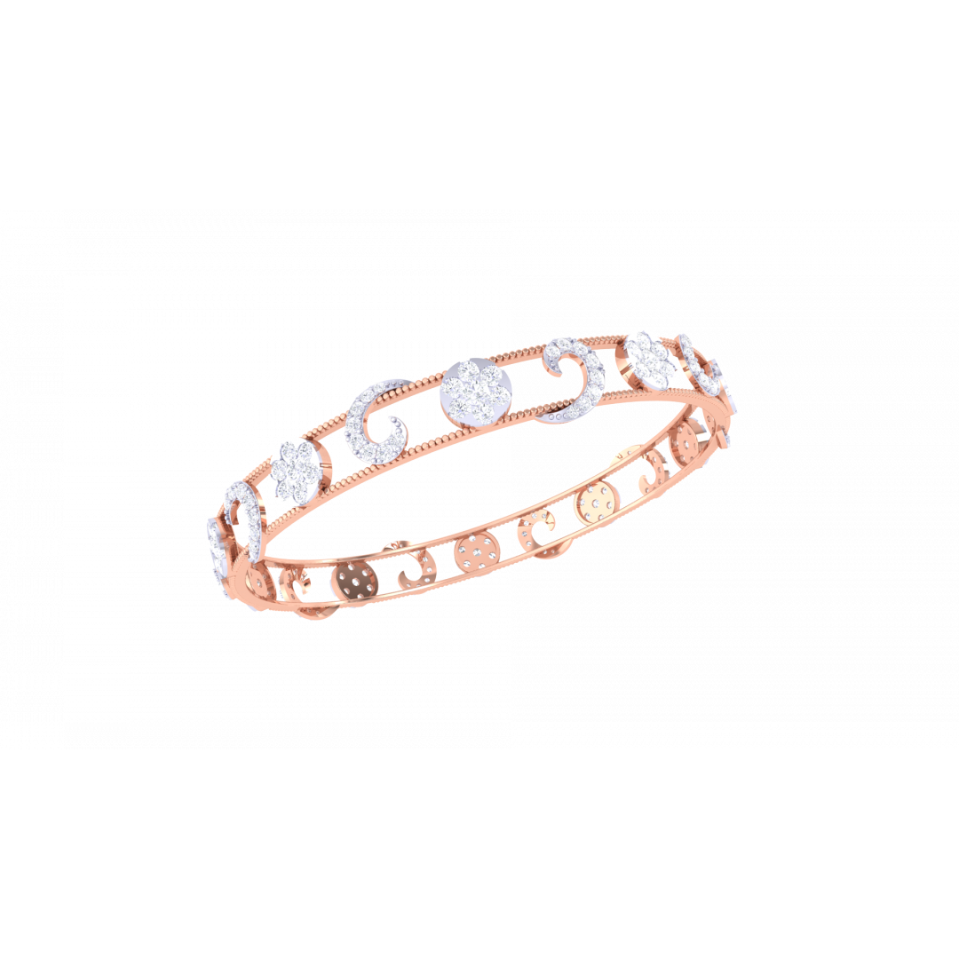 Gemma Rose Gold Bangles  