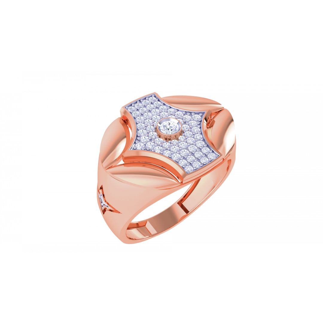 Grey Rose Gold Ring 