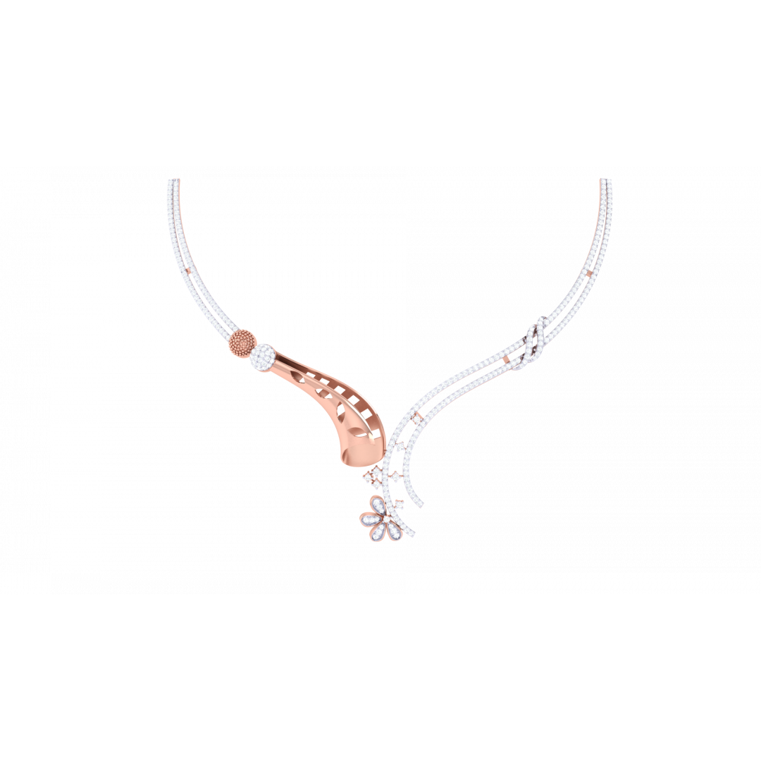 Ishita Rose Gold Necklace 