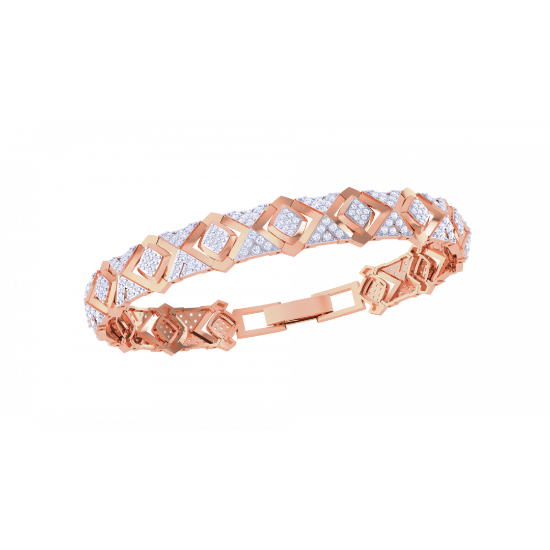 Jade Rose Gold Bracelet 