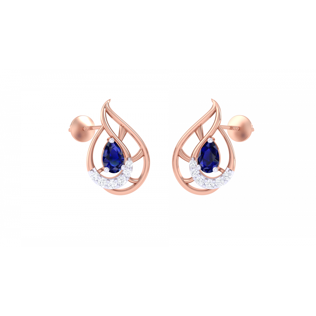 Blue Fire Rose Gold Tops 