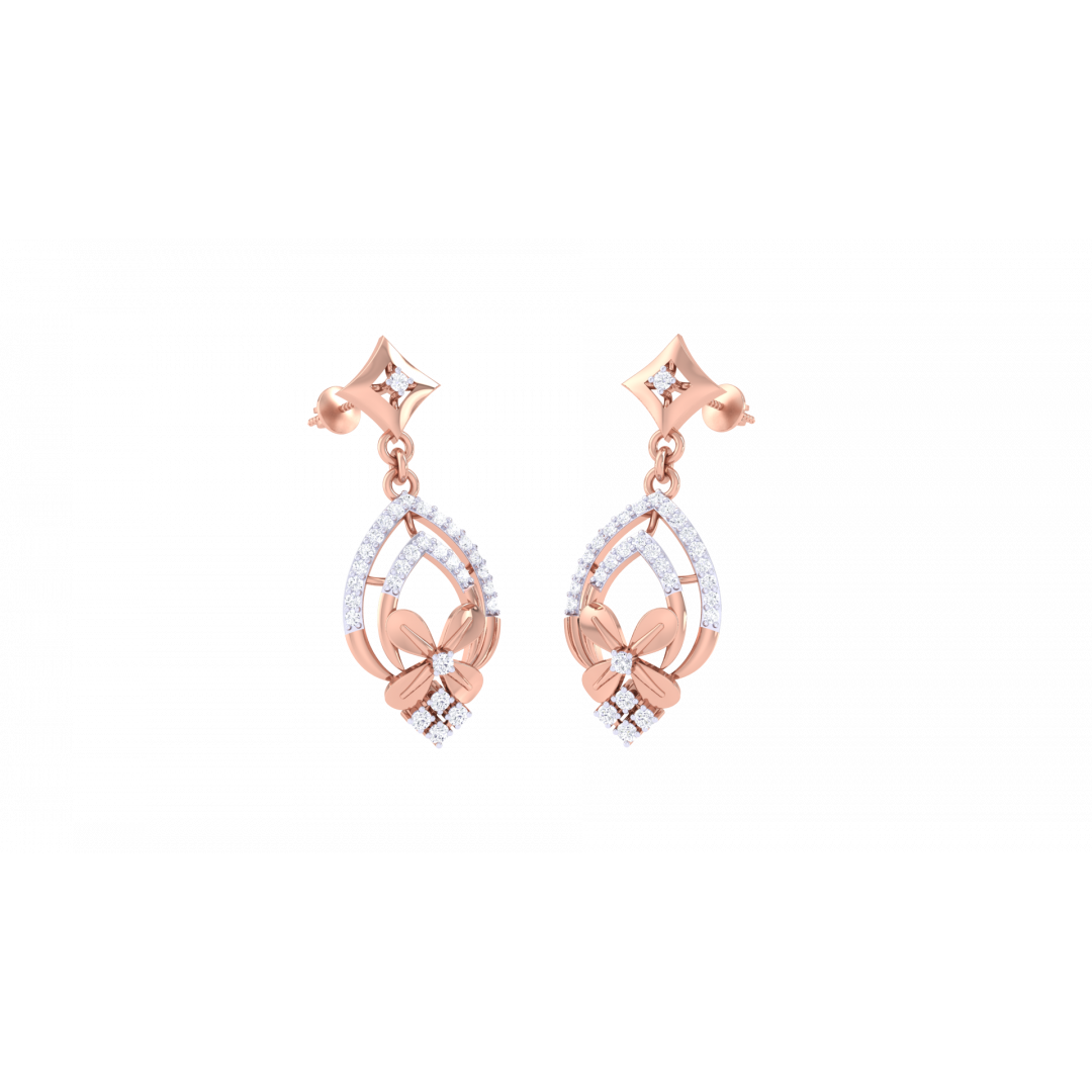 Linda Rose Gold Earring 