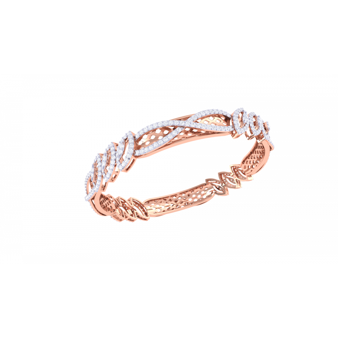 Dorothy Rose Gold Bangles 