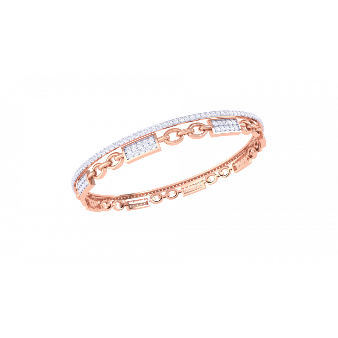 Phoebe Rose Gold Bangles 