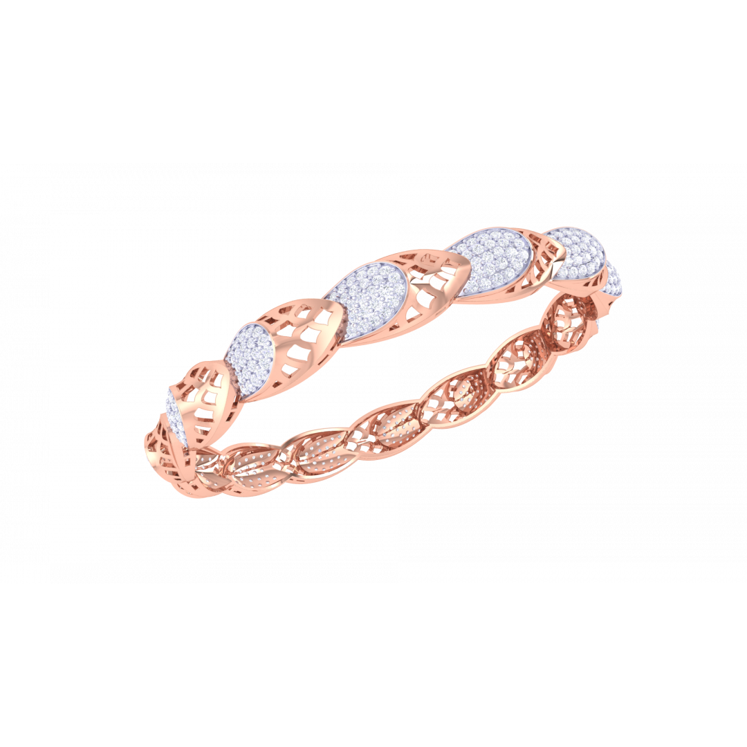 Nina Rose Gold Bangles