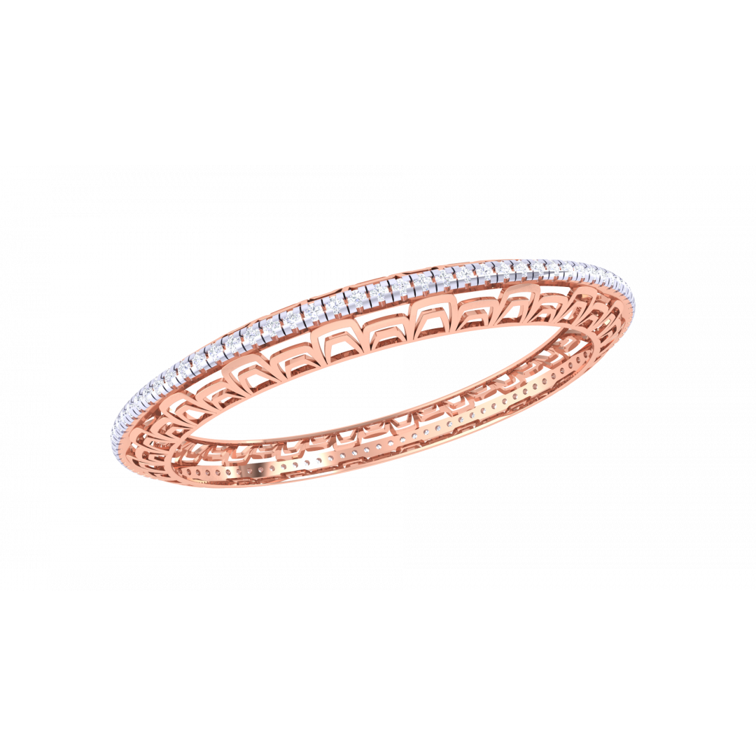 Della Rose Gold Bangles 