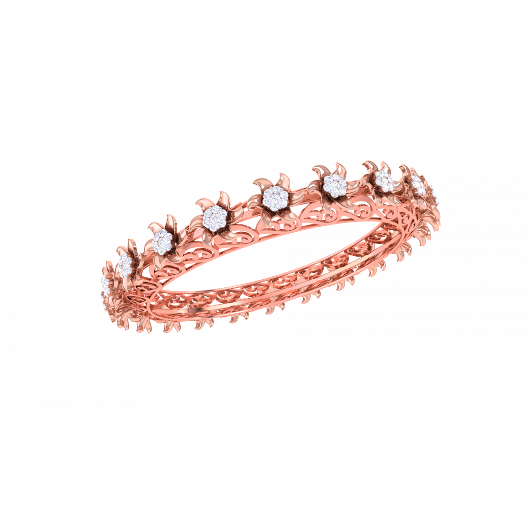 Janessa Rose Gold Bangles 