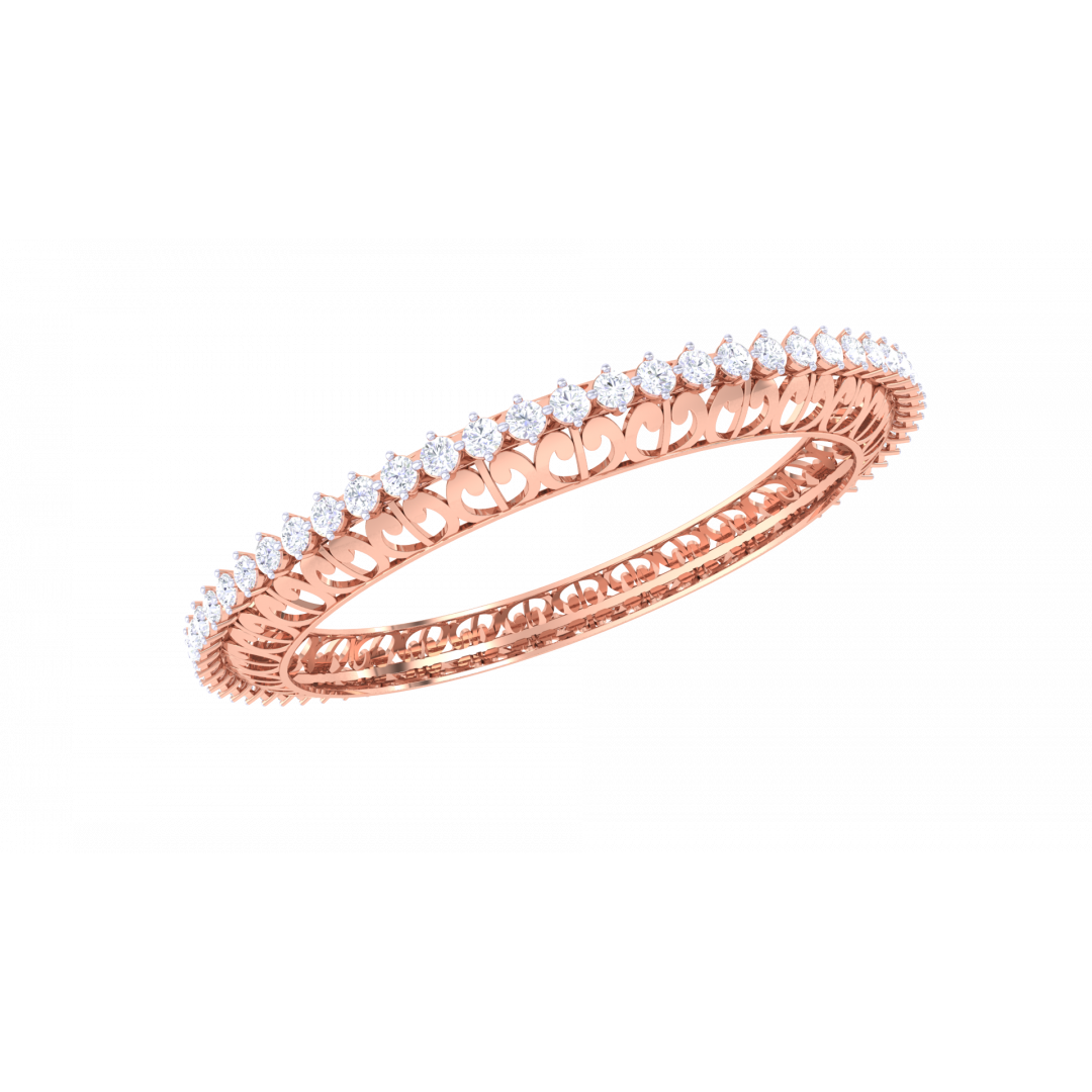 Alberta Rose Gold  Bangles 