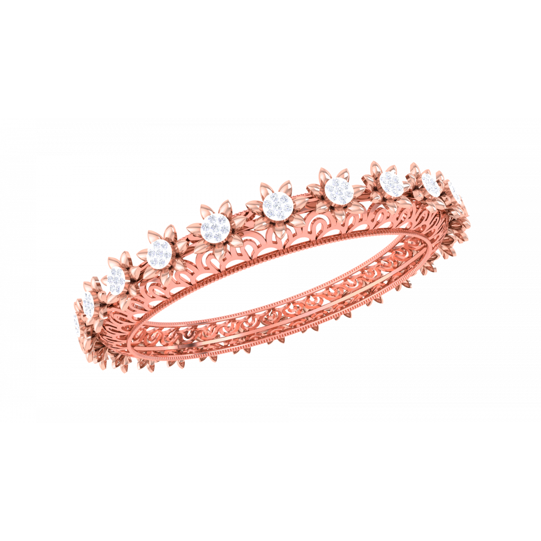 Janet Rose Gold Bangles 