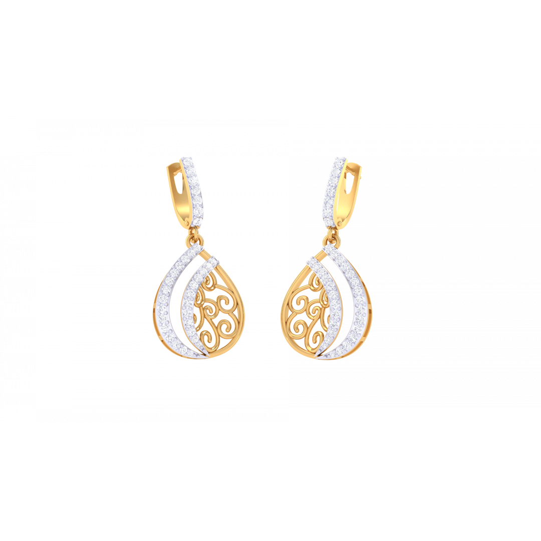 Diamond Drop Earrings