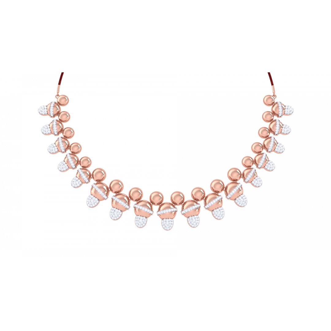 Chandreyee Rose Gold Necklace 