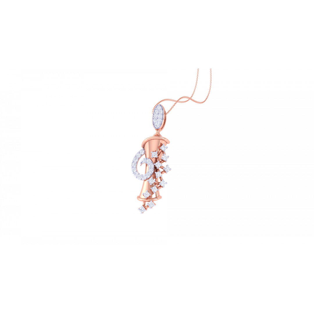 Fuyuko Rose Gold Pendant 