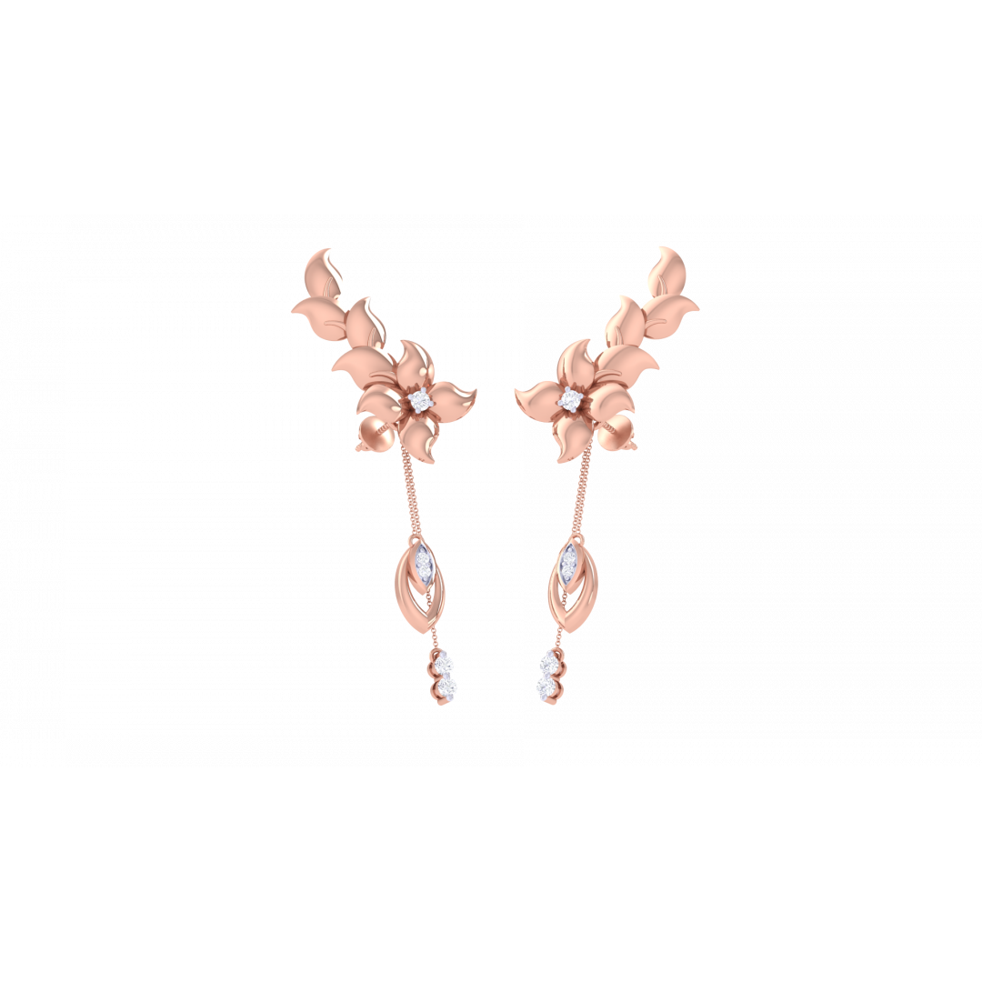 Flowerfeel Rose Gold Earring  