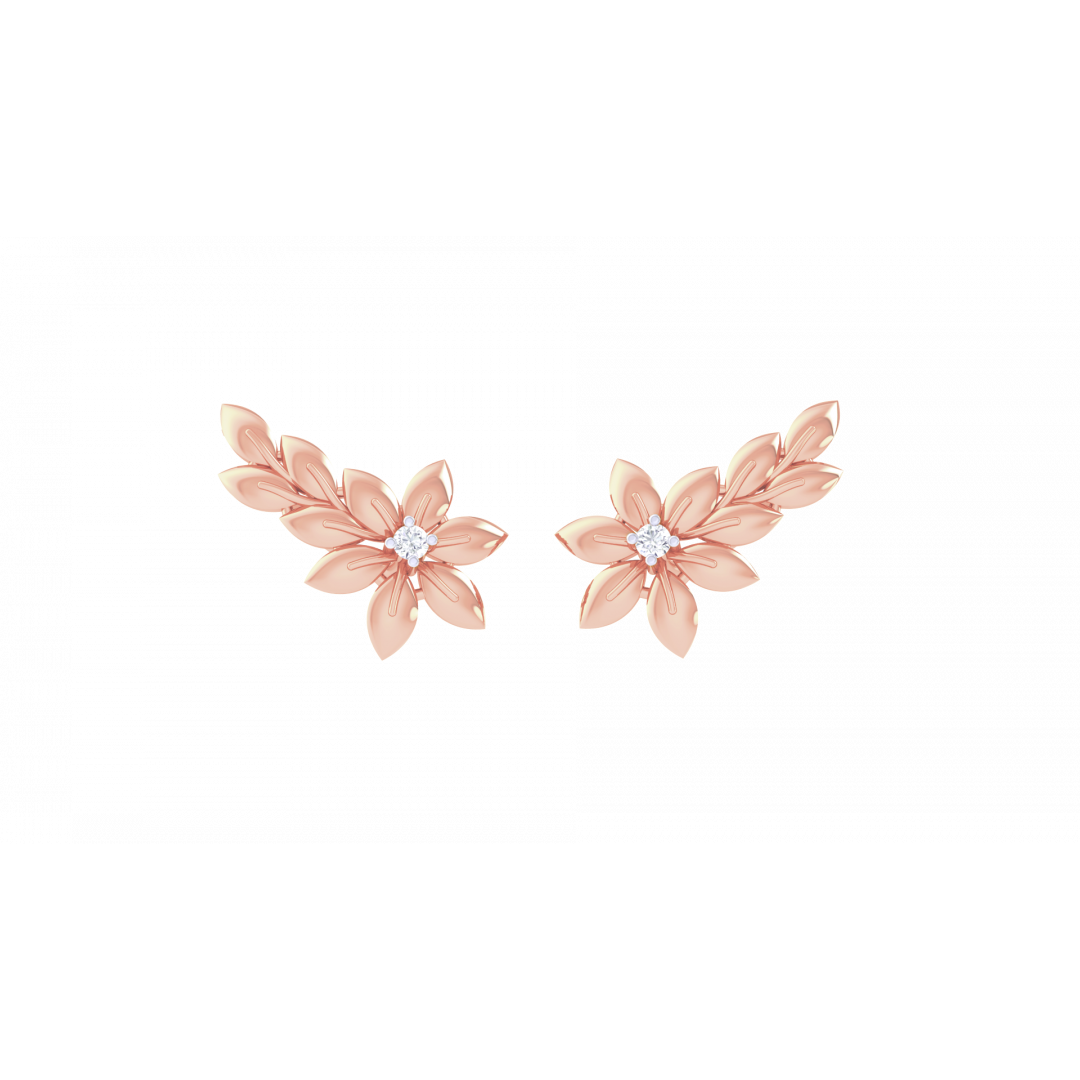 Flowerleaf Rose Gold Tops 