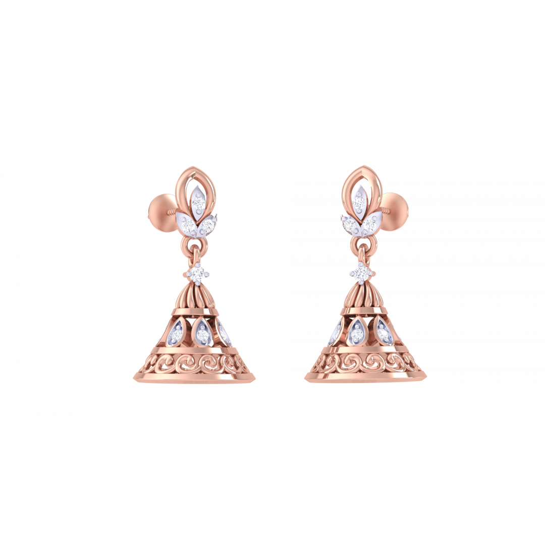 Mei Rose Gold Earrings