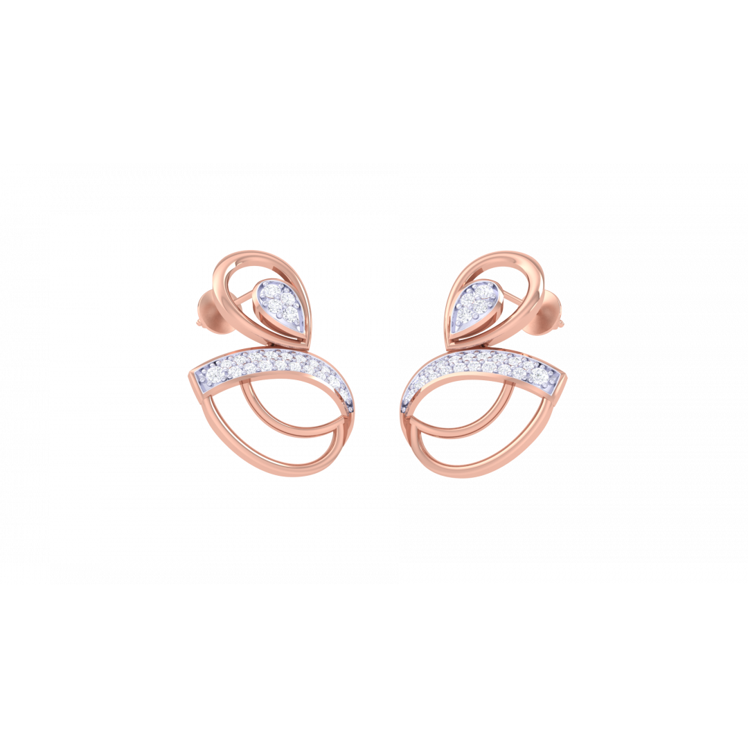 Diamond Leaf Rose Gold Tops