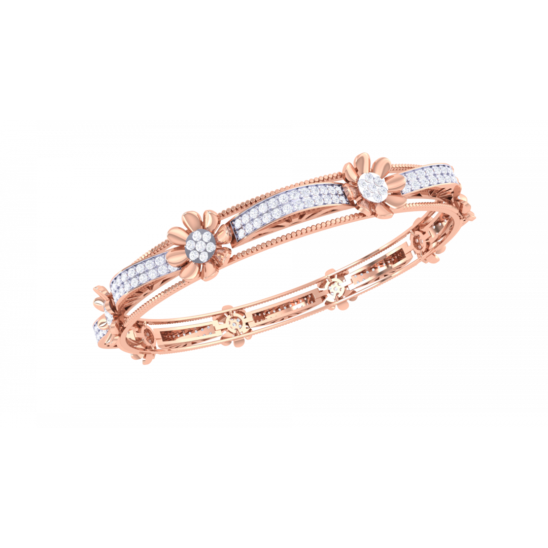 Vivian Rose Gold Bangles 